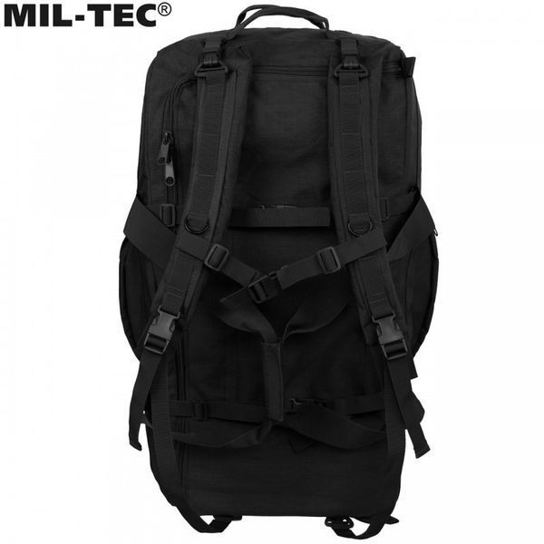 Сумка чемодан иРюкзак на колесиках Mil-Tec 110 л - черная 13854002 M1255551529 фото
