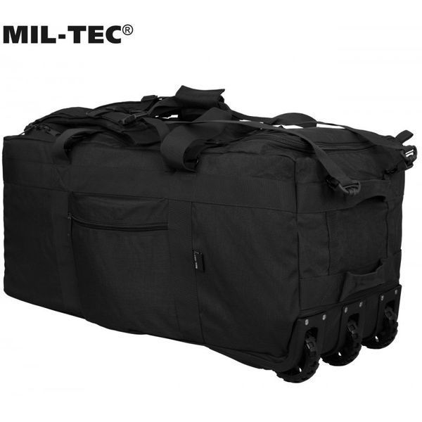 Сумка чемодан иРюкзак на колесиках Mil-Tec 110 л - черная 13854002 M1255551529 фото