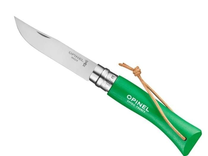 Складаний ніж Opinel Colorama 07 Green з темляком 002210 A9962 фото