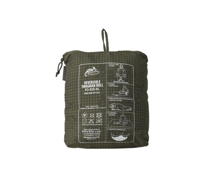 Пончо спальний мішок двостороннє Helikon-Tex Swagman Roll &mdash; Camo Leaf / Camo Clouds PO-RSR-NL-1C1DA A8193 фото