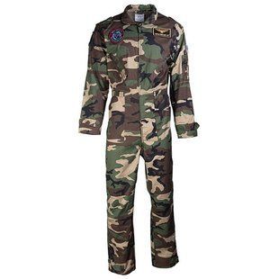 Комбінезон для льотчиків дитячий Mil-tec US FLIEGERKOMBI KIDS M.ABZEICHEN WOODLAND 12033020- A9036 фото