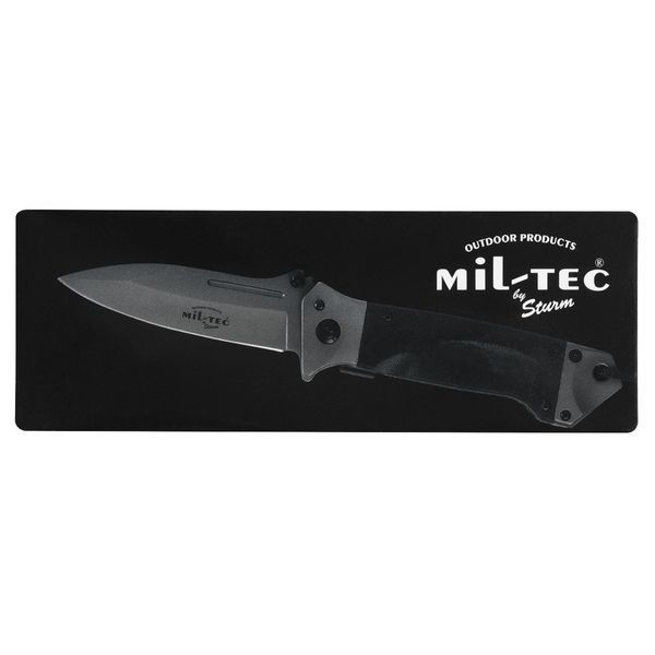 Складной нож Mil-Tec DA35 черный 15344502 M1255551339 фото