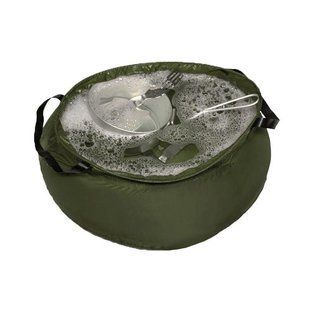 Полевая складная чаша Mil-Tec Rip-Stop 10л 16006501 M1255552068 фото