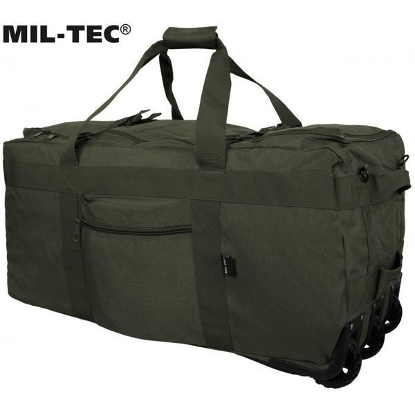 Сумка валіза таРюкзак на коліщатках Mil-Tec 110 л Olive 13854001 M1255551532 фото