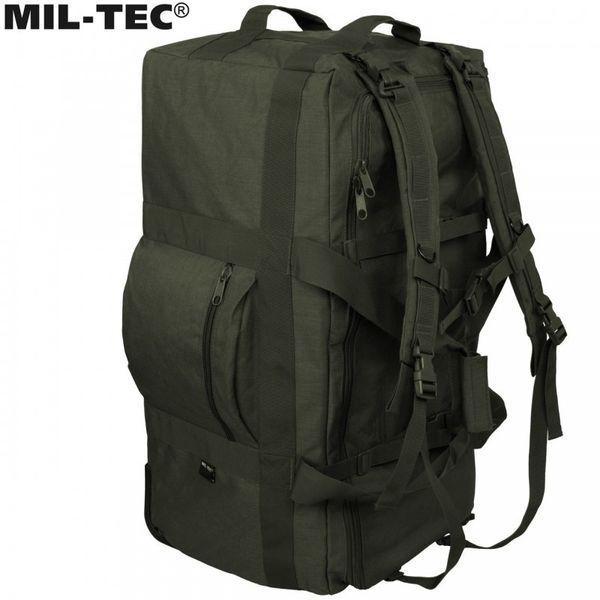 Сумка валіза таРюкзак на коліщатках Mil-Tec 110 л Olive 13854001 M1255551532 фото
