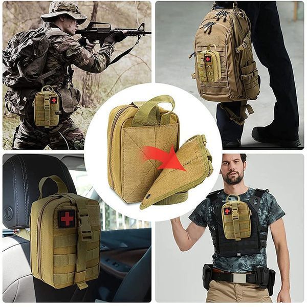 Аптечка першої допомоги тактична військова сумка JB Tacticals IFAK Molle койот JB-BAG-0003-BRN A9128 фото