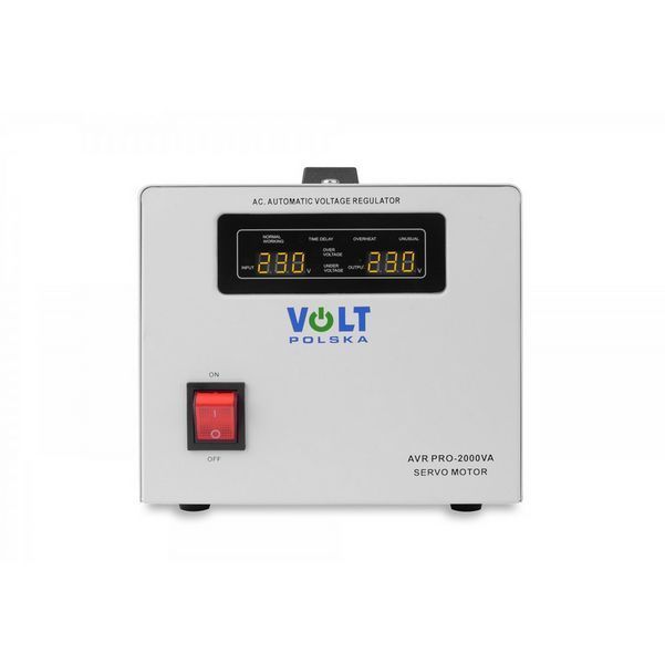 Стабилизатор напряжения Volt Polska AVR PRO 2000VA 3% SERVO 5AVRZP2000 W2084 фото