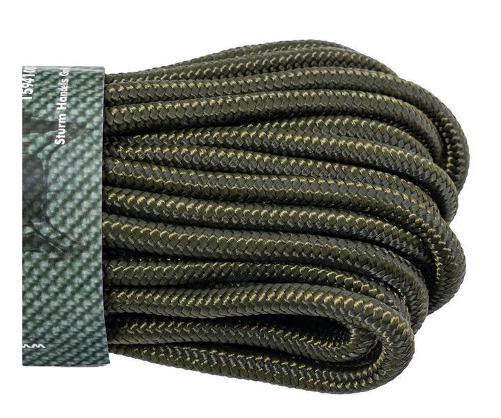 Веревка шнур Mil-Tec 7 мм x 15 м зеленая 15941001-007 P1796 фото