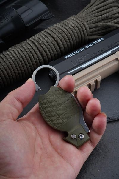 Тактичний ніж JB Tacticals GRANAT EDC автоматичний ніж з гачком свистком відкривачкою JB-KNF-0018-ORG A9832 фото
