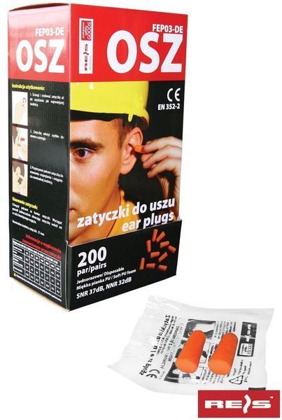 Вкладыши противошумные REIS OSZ P 200 шт беруши M1255612 фото
