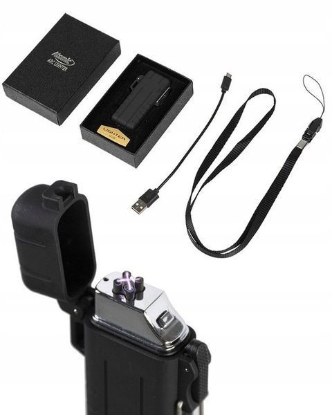 Зажигалка плазменная электроимпульсная ATOMIC X-ARC USB 15210000 M699 фото