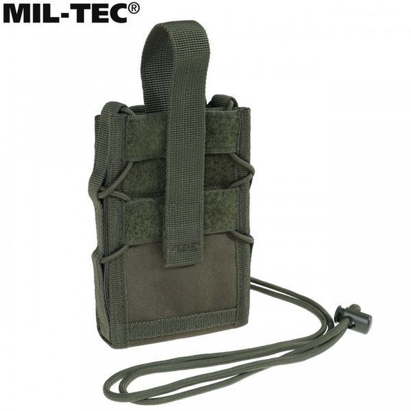 Сумка-подсумок для телефона Mil-Tec MOLLE Pocket Olive 13492001 N775 фото