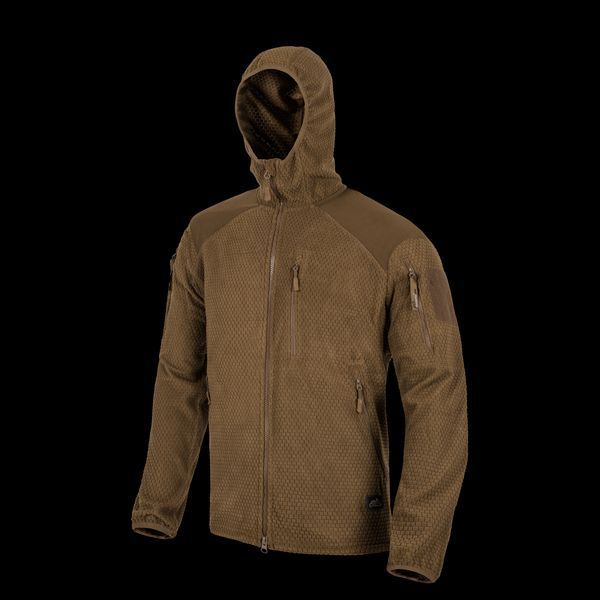 Толстовка флісова Helikon-Tex ALPHA HOODIE GRID FLEECE Shadow Grey BL-ALH-FG-35 M1255552103 фото