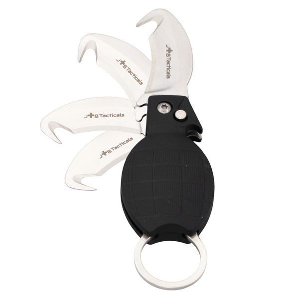Тактичний ніж JB Tacticals GRANAT EDC автоматичний ніж з гачком свистком відкривачкою JB-KNF-0018-ORG A9832 фото