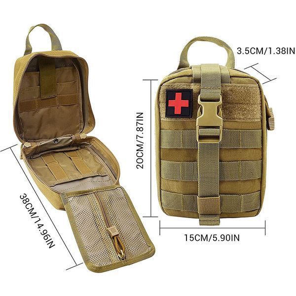Аптечка первой помощи тактическая военная сумка JB Tacticals IFAK Molle черная JB-BAG-0003-BLK A9129 фото