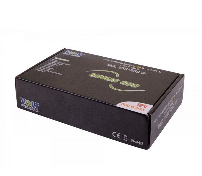 Перетворювач напруги Volt Polska SINUS 600 12/230 V (300/600W) 3SIP060012 W2137 фото