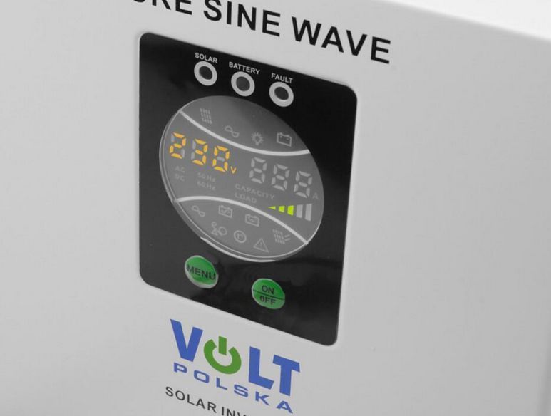 Инвертор Volt Polska SINUS PRO 800 S 12/230V (500/800W) + 30A MPPT W2012 фото