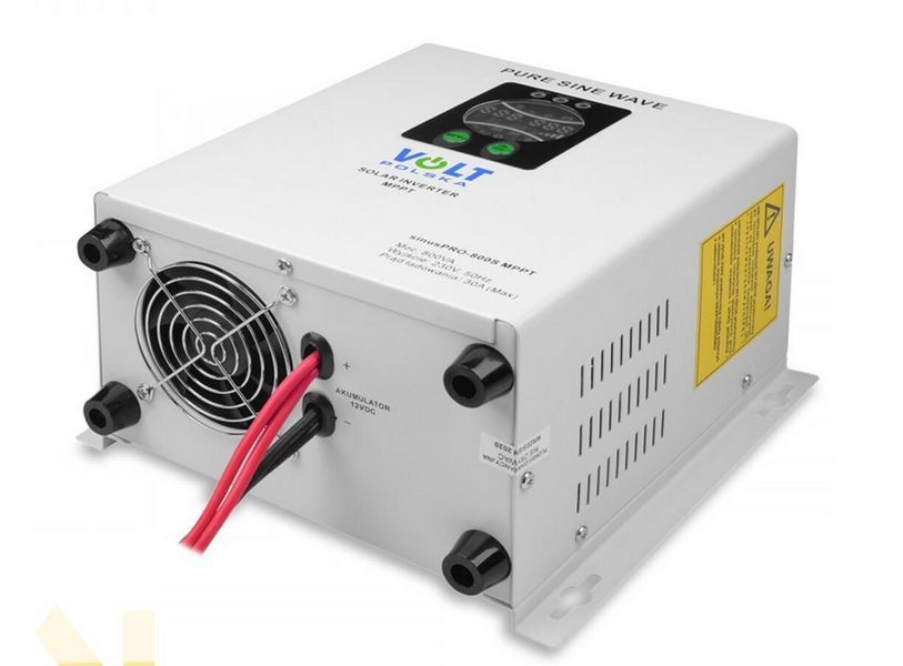Инвертор Volt Polska SINUS PRO 800 S 12/230V (500/800W) + 30A MPPT W2012 фото
