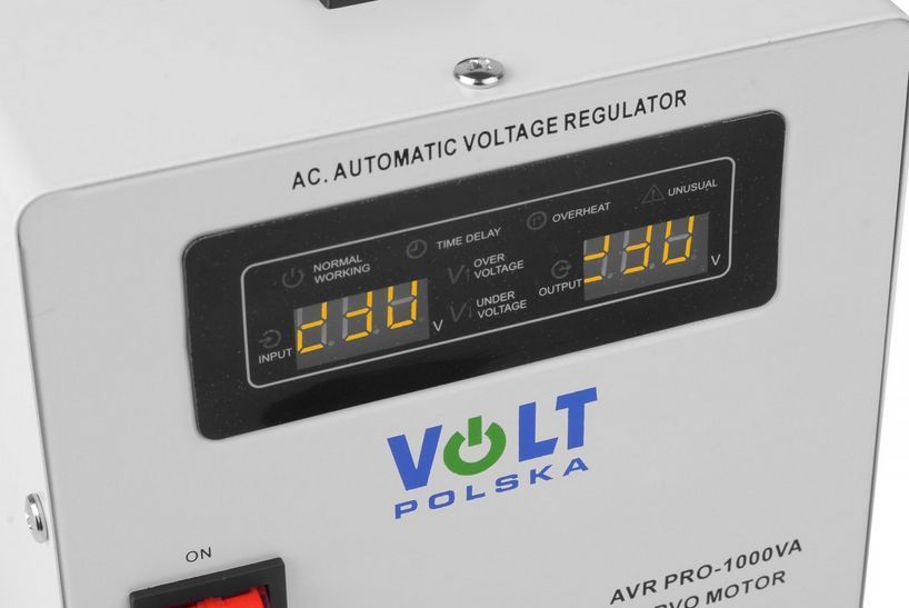 Стабилизатор напряжения Volt Polska AVR PRO 1000VA 3% SERVO W2085 фото