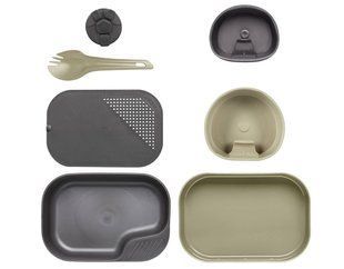 Набір посуду для кемпінгу та виживання Wildo Helikon-tex Camp-A-Box desert/dark grey SE-CAB-PP-1319A P1198 фото