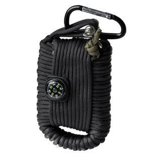 Комплект для виживання Mil-Tec Paracord Survival Kit Large Black 16027702- N796 фото