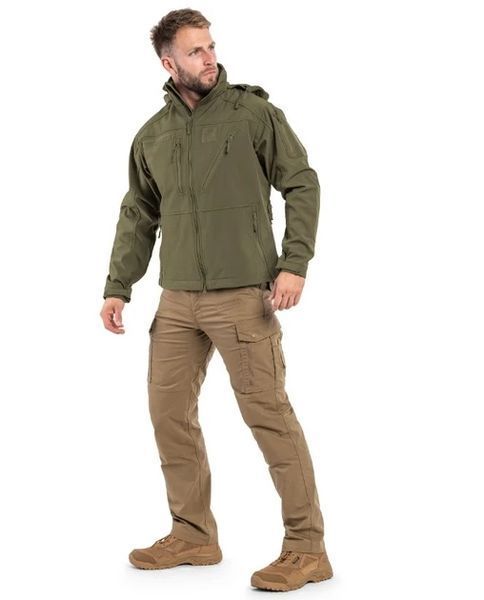 Куртка демисезонная софтшелл SOFTSHELL JACKET SCU Mil-Tec Ranger Green 10864012 P1237455 фото