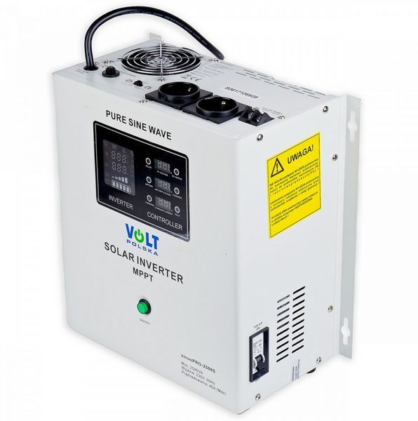 Инвертор солнечный Volt Polska SINUS PRO 2500 S 24/230V (1800/2500W) + 40A MPPT (100V) W2091 фото