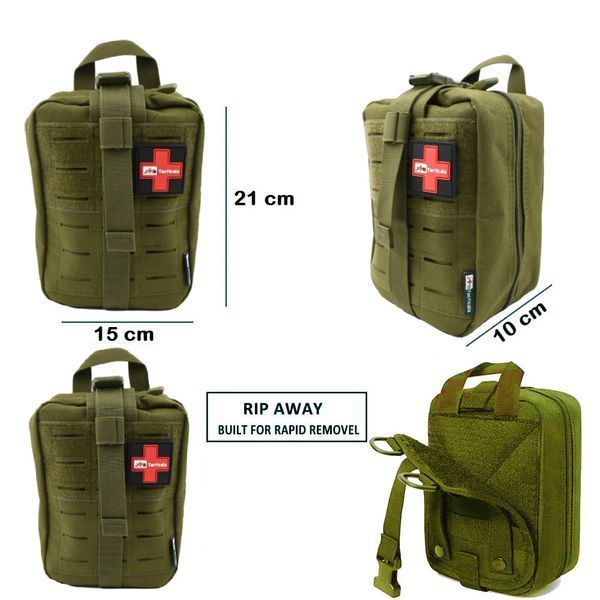 Аптечка первой помощи JB Tacticals IFAK с системой лазерной резки MOLLE черная JB-BAG-0004-BLK A9135 фото