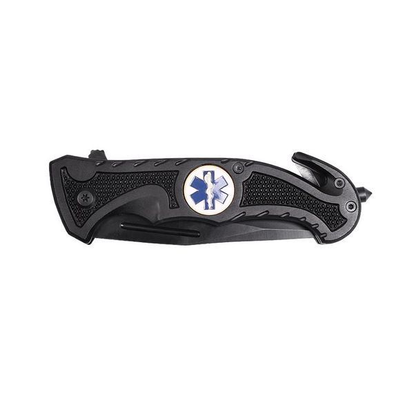 Ніж складаний рятувальний Mil-Tec Rescue Paramedic Black 15323000 M705 фото