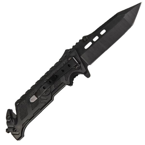 Нож складной спасательный Mil-Tec Star Black Rescue 15319600 M660 фото