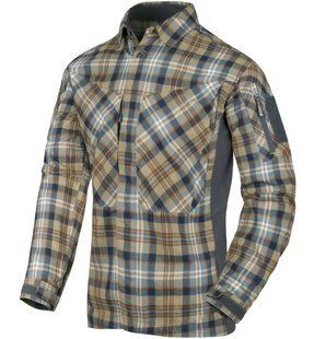 Сорочка тактична Helikon-Tex MBDU Flannel Ginger Plaid D/R KO-MBD-PO-P2 P1237087 фото