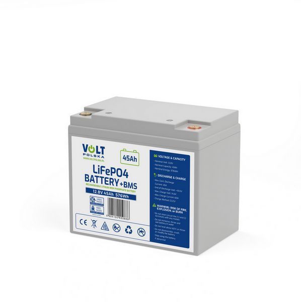 Акумулятор Volt Polska LiFePO4 12 V 45 Ah (40A) W2086 фото