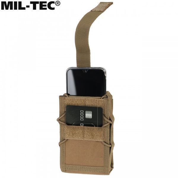 Сумка-подсумок для телефона Mil-Tec MOLLE Pocket Coyote 13492019 N776 фото