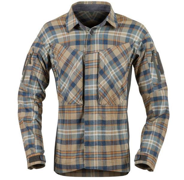 Сорочка тактична Helikon-Tex MBDU Flannel Ginger Plaid D/R KO-MBD-PO-P2 P1237087 фото