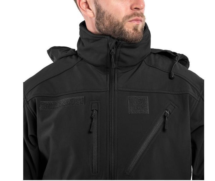 Куртка демісезонна софтшел SOFTSHELL JACKET SCU Mil-Tec Black 10864002 P1237454 фото