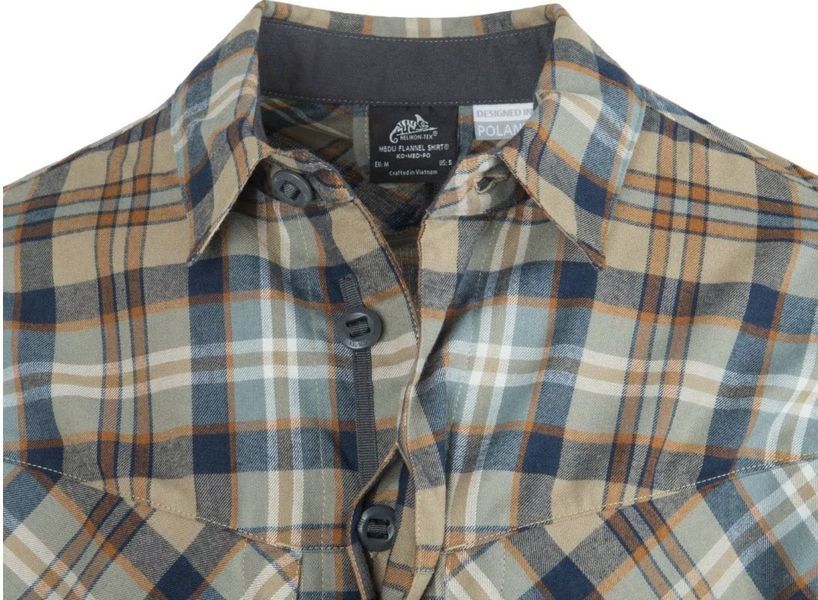 Сорочка тактична Helikon-Tex MBDU Flannel Ginger Plaid D/R KO-MBD-PO-P2 P1237087 фото