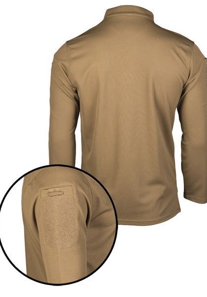 Рубашка поло Mil-Tec POLOSHIRT Quickdry Coyote D/R 10962019 M125555877 фото