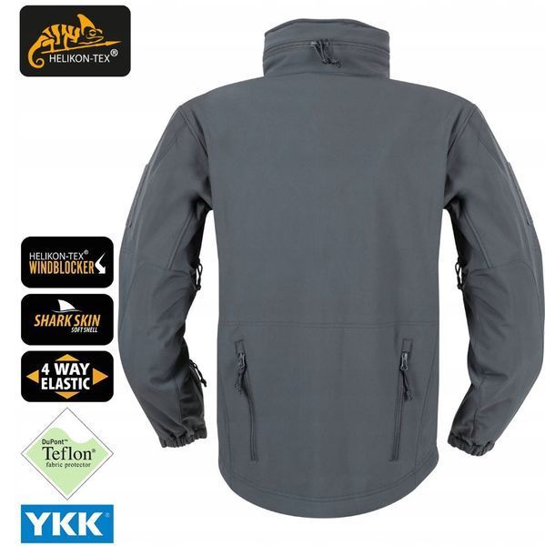 Куртка ветрозащитная Helikon-Tex Gunfighter Softshell Shadow Grey KU-GUN-FM-35 P1237095 фото