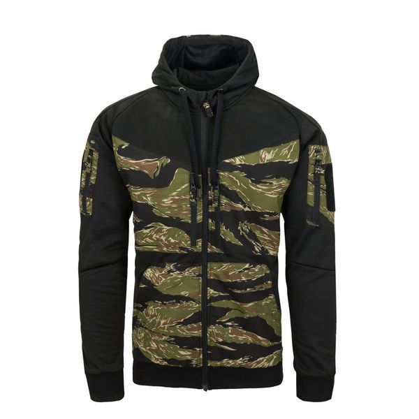 Толстовка на замку Helikon-Tex ROGUE HOODIE (FULLZIP) Black/Desert Night Camo BL-RHF-PO-010LA M1255551699 фото