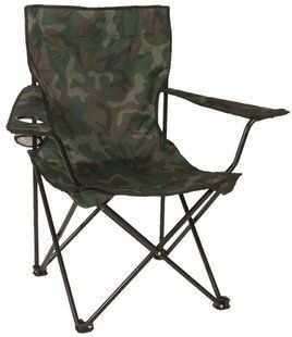 Стул раскладной легкий Mil-Tec Relax woodland 14445020 P123525 фото
