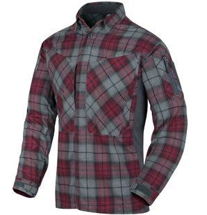 Рубашка тактическая Helikon-Tex MBDU Flannel Ruby Plaid D/R KO-MBD-PO-P1 P1237088 фото