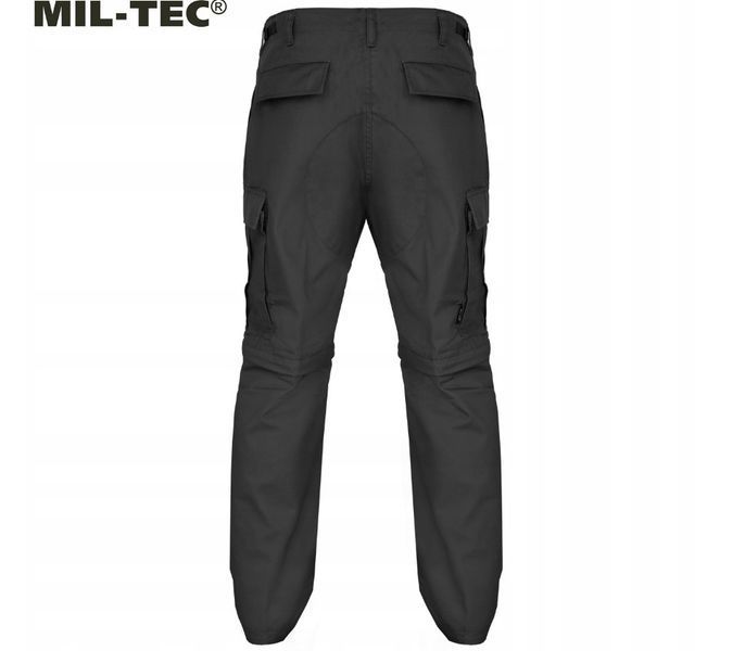 Штани шорти 2 в 1 трекінгові Mil-Tec BDU ZIP OFF Black 11510002 P1236782 фото