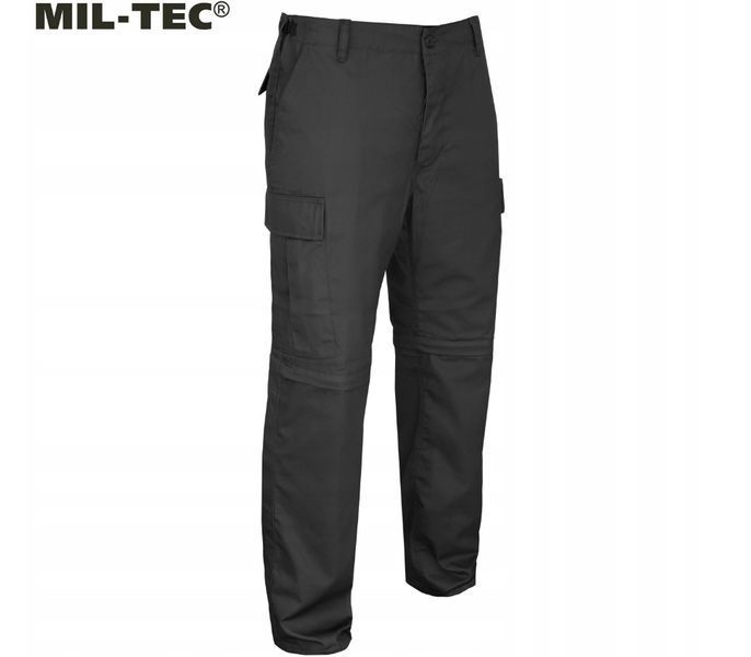 Штани шорти 2 в 1 трекінгові Mil-Tec BDU ZIP OFF Black 11510002 P1236782 фото