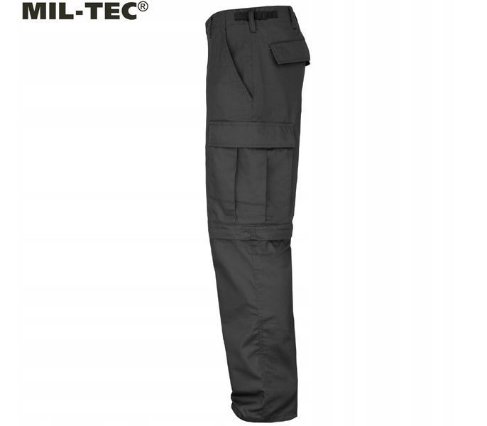 Штани шорти 2 в 1 трекінгові Mil-Tec BDU ZIP OFF Black 11510002 P1236782 фото