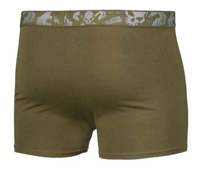 Труси Боксери чоловічі 2 шт Mil-Tec Skull Olive 11200101 P123756937 фото
