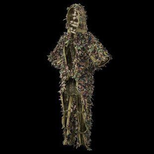 Набір пончо та штани Helikon-Tex LEAF GHILLIE US Woodland KP-LFG-PO-03 M1255551063 фото