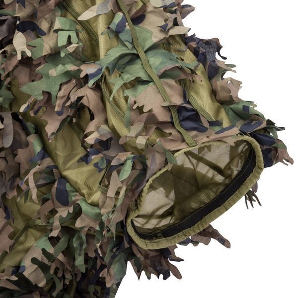 Набір пончо та штани Helikon-Tex LEAF GHILLIE US Woodland KP-LFG-PO-03 M1255551063 фото