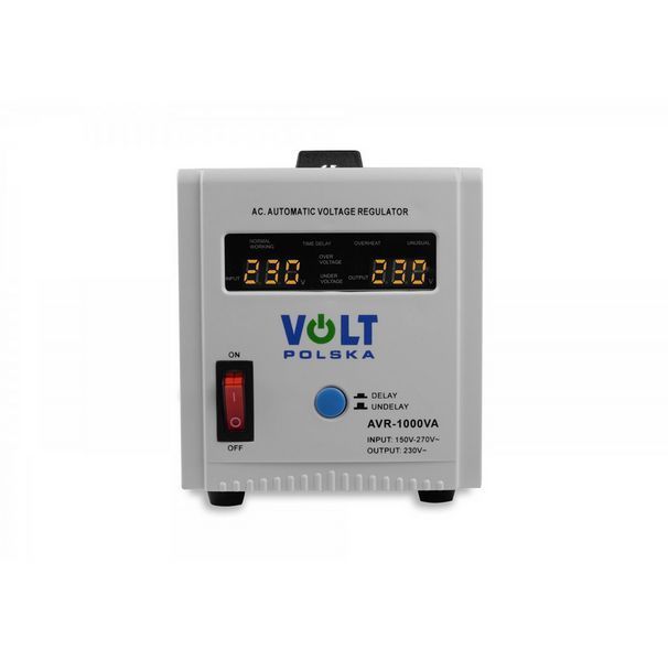 Стабілізатор напруги Volt Polska AVR 1000VA 8-11% 5AVR1000SE W2095 фото