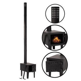 Складная печь из стали и чугуна Mil-Tec Tent Stove Small 14260000 M12555512295 фото