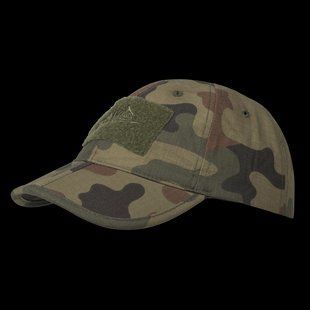 Бейсболка Helikon-Tex FOLDING - POLYCOTTON RIPSTOP PL Woodland CZ-BBF-PR-04 M1255551101 фото